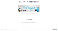 Desktop Screenshot of ninique.com